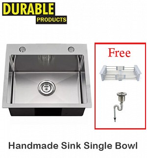 Handmade Kitchen Sink Single Bowl 50 x 42